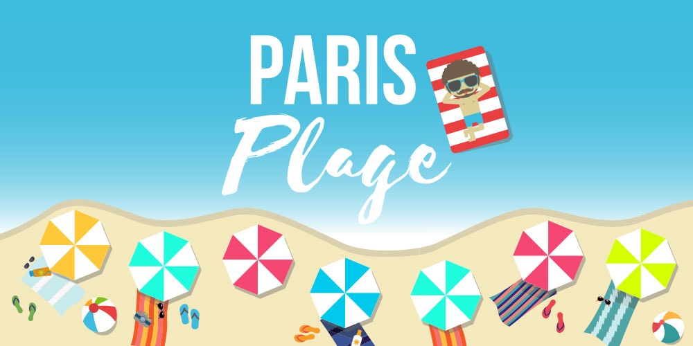 PARIS PLAGE 2017 GRAPHISME WEBDESIGN CONCEPT UNIQUE
